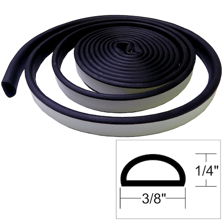 Taco Marine Weather Seal - 10'L x "H x "W - Black V30-1333B10-1
